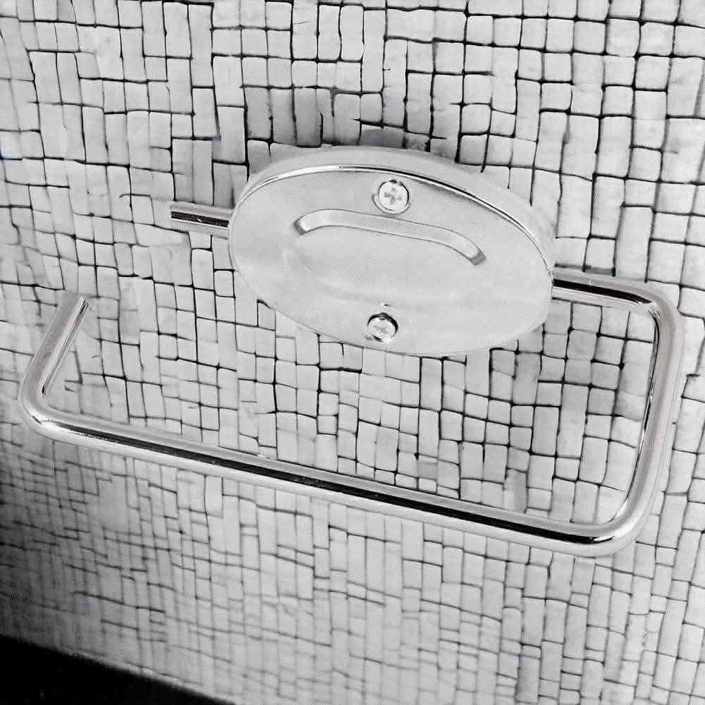 tooltime.co.uk Toilet Roll Holder Wall Mounted Chrome Toilet Roll Holder with Fixings
