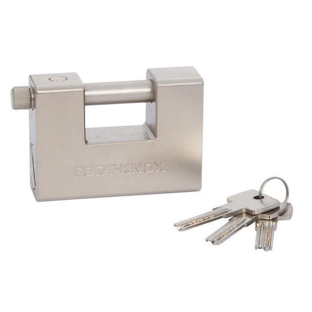 tooltime HEAVY DUTY 96MM C TYPE CONTAINER SHUTTER BLOCK PADLOCK 3 KEYS LIFETIME WARRANTY