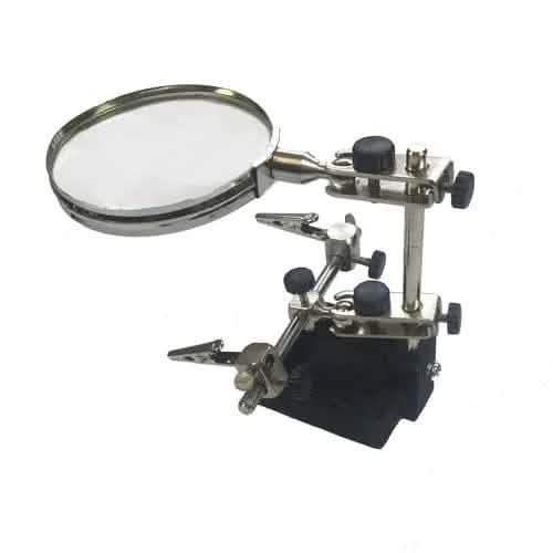 tooltime helping hand Heavy Duty Helping Hand Magnifier Magnifying Glass Soldering Clamp Stand