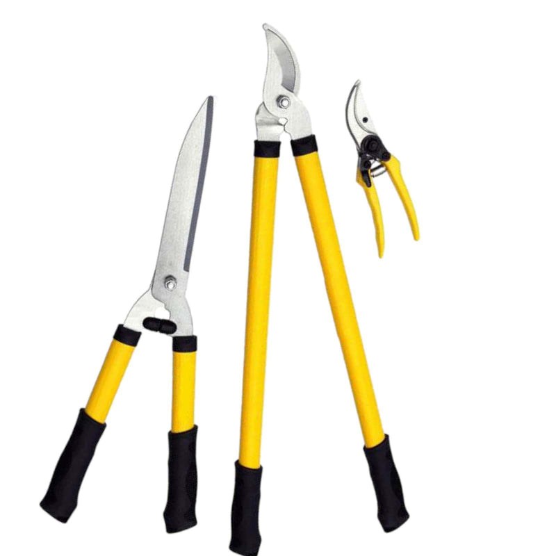 tooltime loppers Garden Tools Set - Bypass Tree Branch Lopper - Hedge Shears - Pruning Secateurs (3PC)