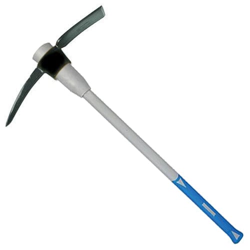 tooltime pick axe 5Lb Mattock Pickaxe - Fibreglass Shaft & Non Slip Rubber Grip Handle Pick Axe