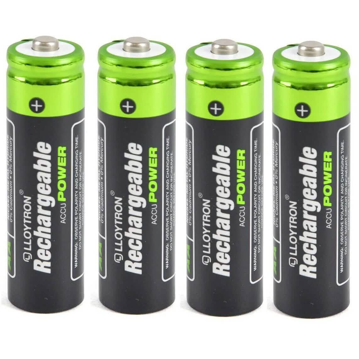 tooltime rechargeable batteries 4 Pack Of Aa Solar Lights Camera Torch Rechargeable Batteries
