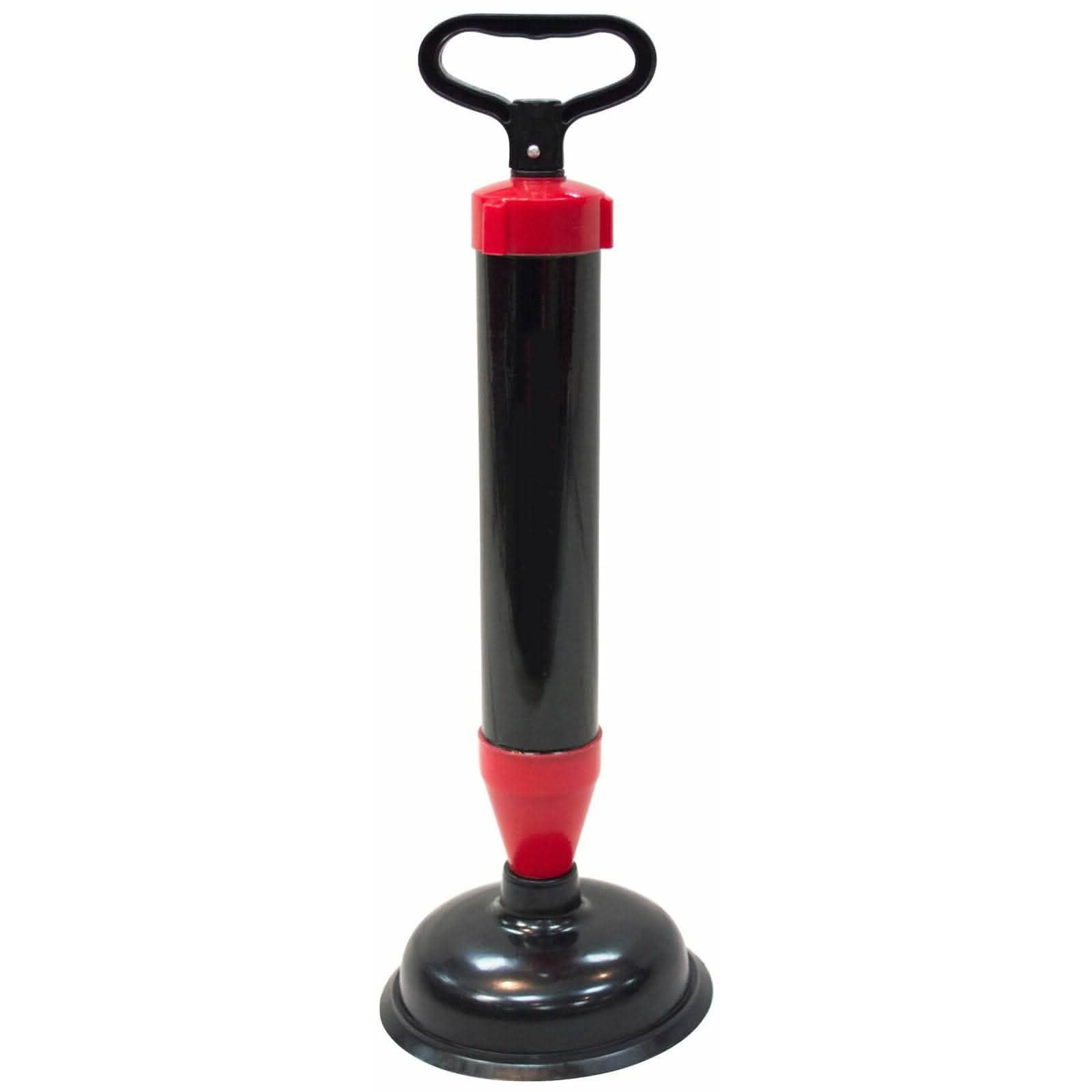 tooltime Set Of 3 Tools For Unblocking Drains Auger Pump Blaster Plunger & Pipe Unblocker