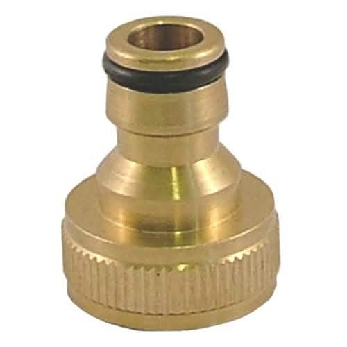 tooltime Solid Brass 3/4" Garden Hose Pipe Connector Adaptor