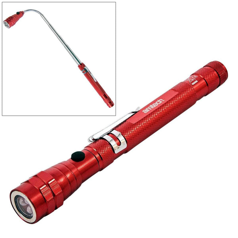 tooltime torch 3 LED TELESCOPIC FLEXIBLE MAGNETIC PICK-UP TOOL FLASHLIGHT SPOTLIGHT TORCH 360°