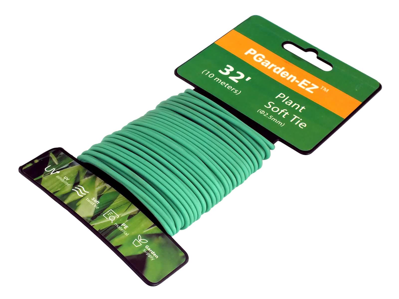 10m Soft Plant Support Tie | Flexible Twisty Rubber Coated Wire | Reusable Durable and Weatherproof