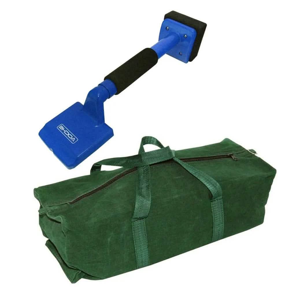 Voche Carpet Kicker Voche® Blue Carpet Knee Kicker Stretcher Fitting Laying Tool + Canvas Tool Bag