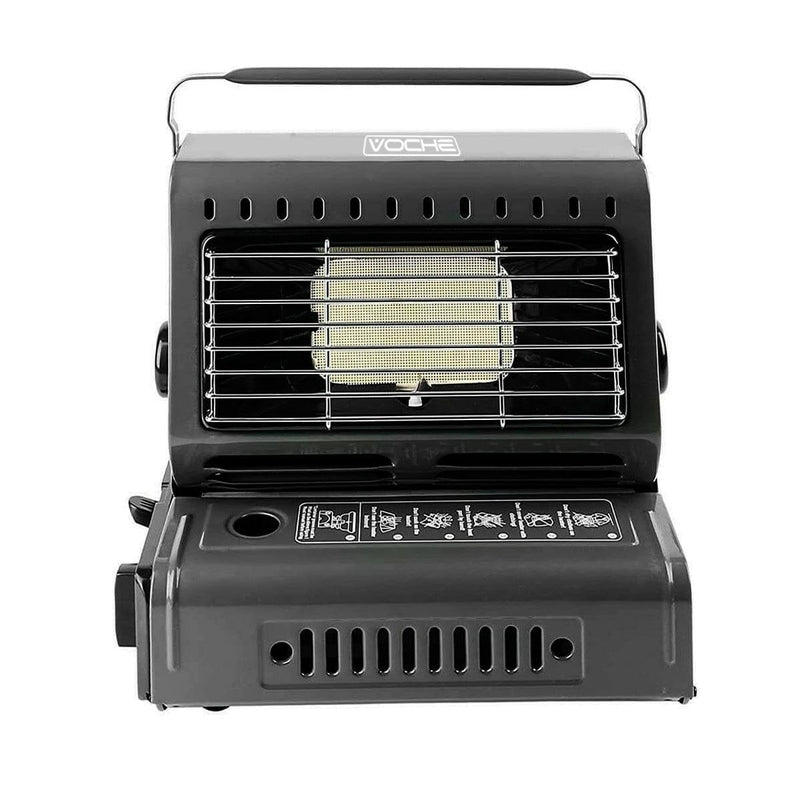 Voche Gas Camping Heater Gas Camping Heater Portable Ceramic Element Piezo Electronic Ignition Butane