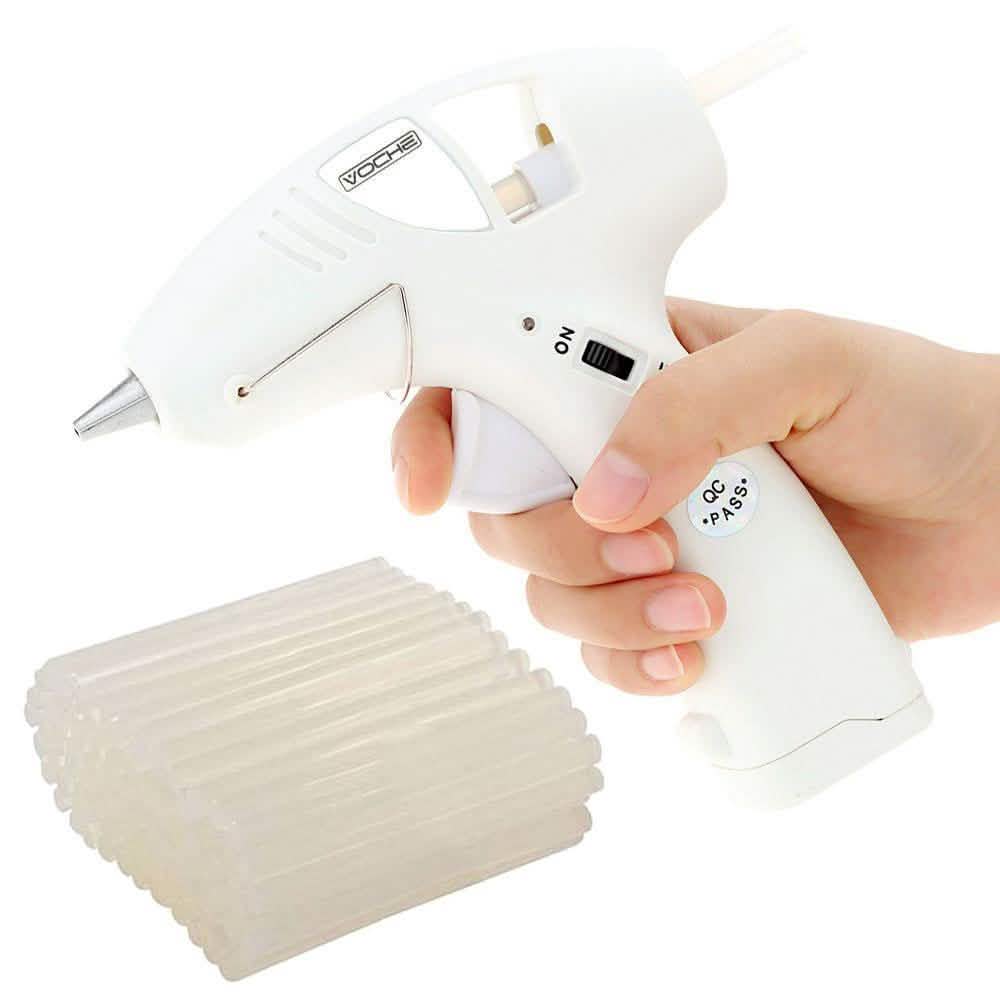 Voche Voche® 10W Cordless Electric Hot Melt Trigger Glue Gun + 100 Clear Glue Sticks