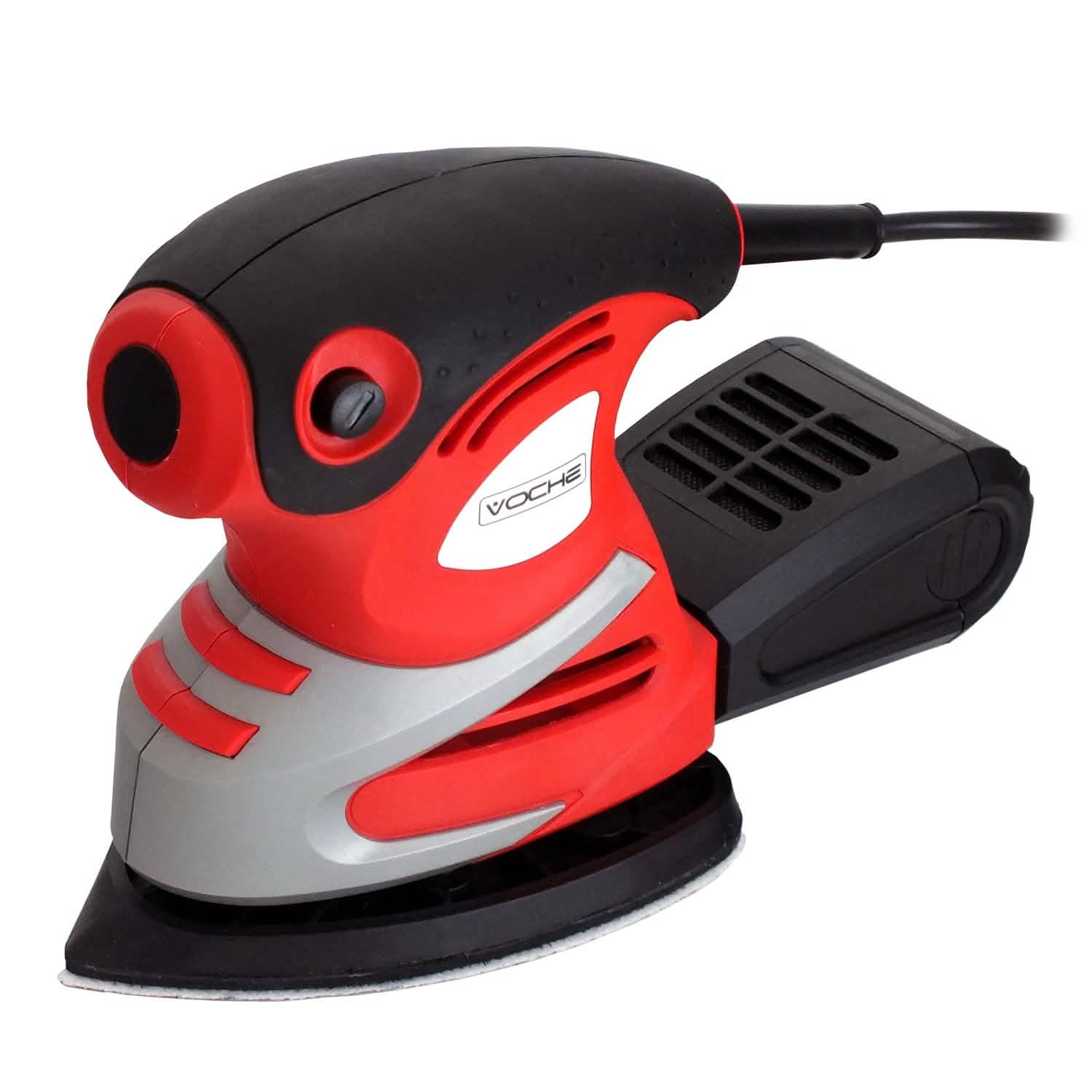 Voche Voche® 200W Electric Palm Detail Sander 25 Sanding Sheets & Dust Collection Box