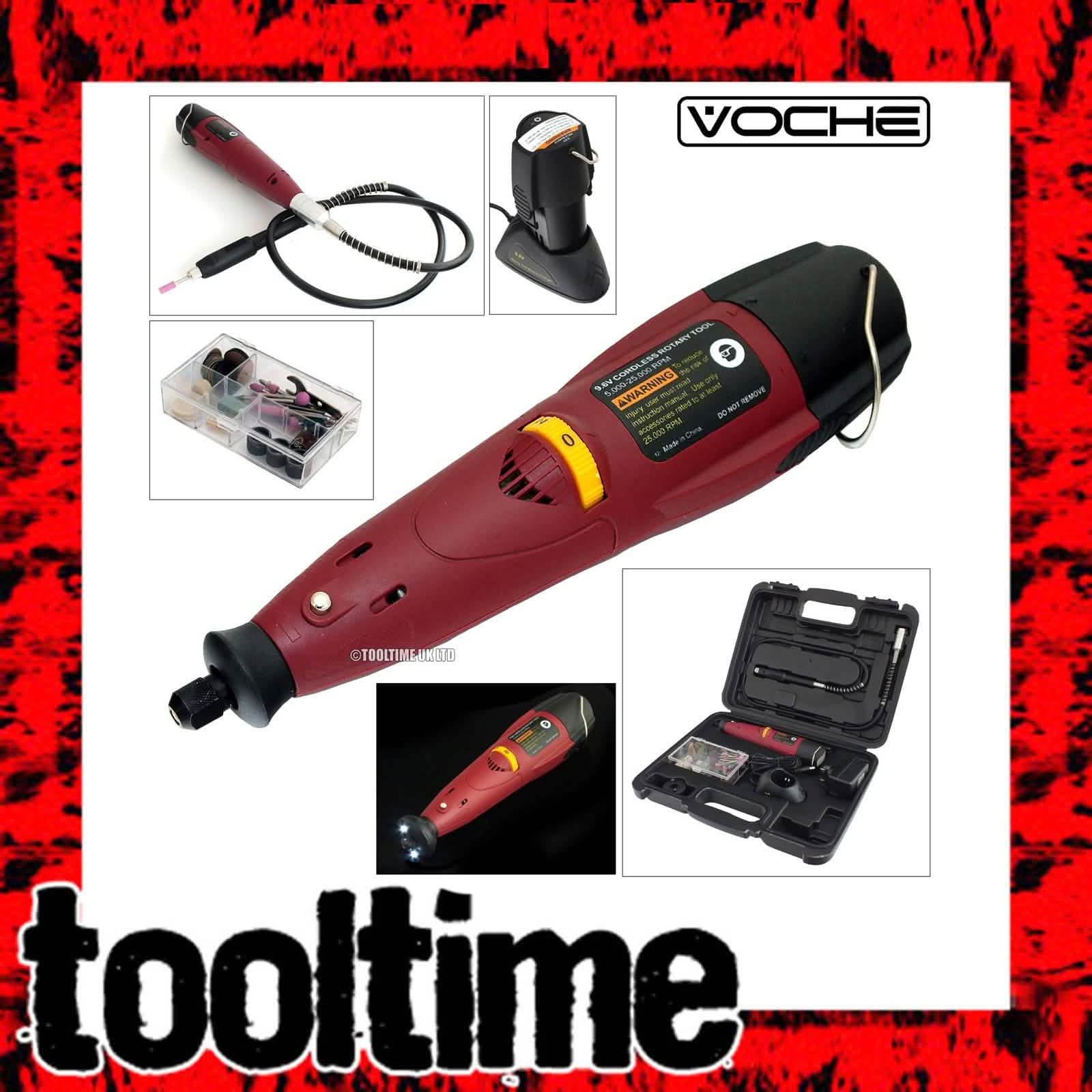 Voche Voche 70Pc Cordless Rechargeable Multi-Speed Mini Rotary Drill + Flexi + Case