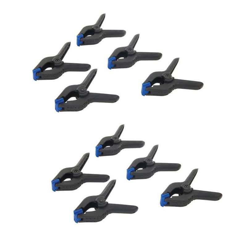 10Pk Silverline 115Mm 4.5" Spring Clamps Market Stall Tarpaulin Clips 250143