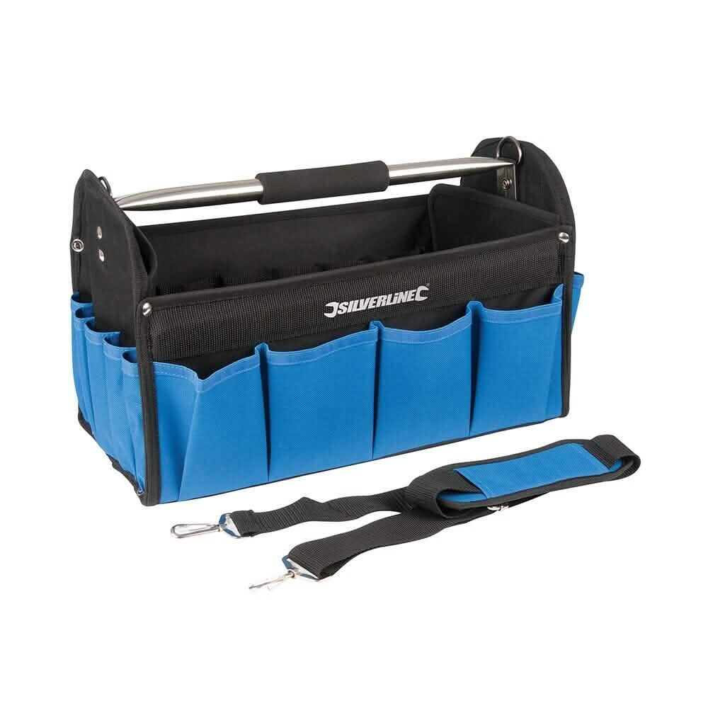 Silverline 400 X 200 X 255Mm Tool Bag Open Tote 748091