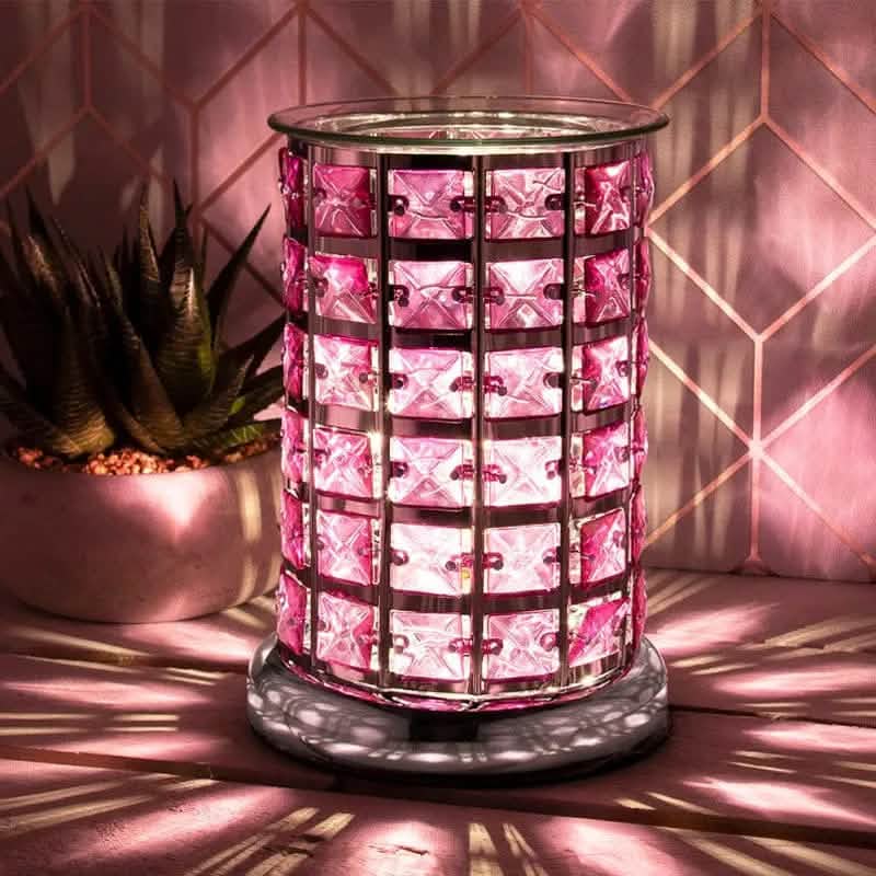 Astin Of London Aroma Touch Lamp AROMA TOUCH CONTROL LAMP WAX TART MELTER WARMER SCENTED OIL BURNER PINK CRYSTAL