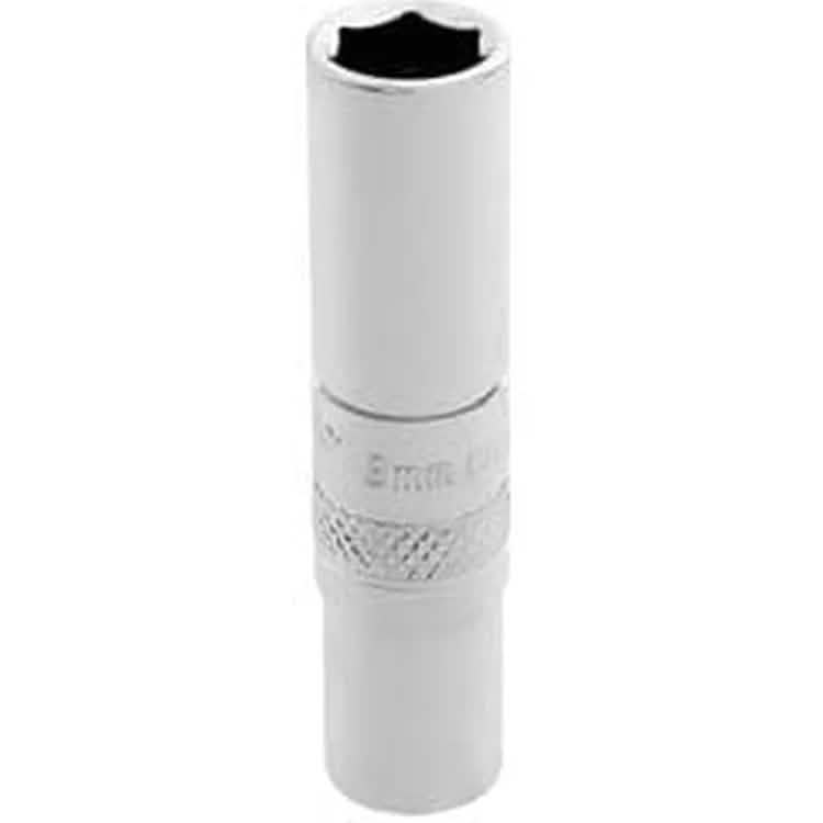 Draper Draper Hi-Torq 6 Point Deep Socket, 1/4" Sq. Dr., 8Mm Dr-32675