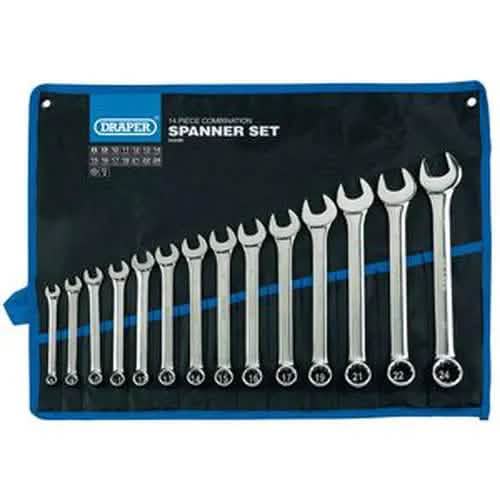Draper Draper Hi-Torq Metric Combination Spanner Set (14 Piece) Dr-34236
