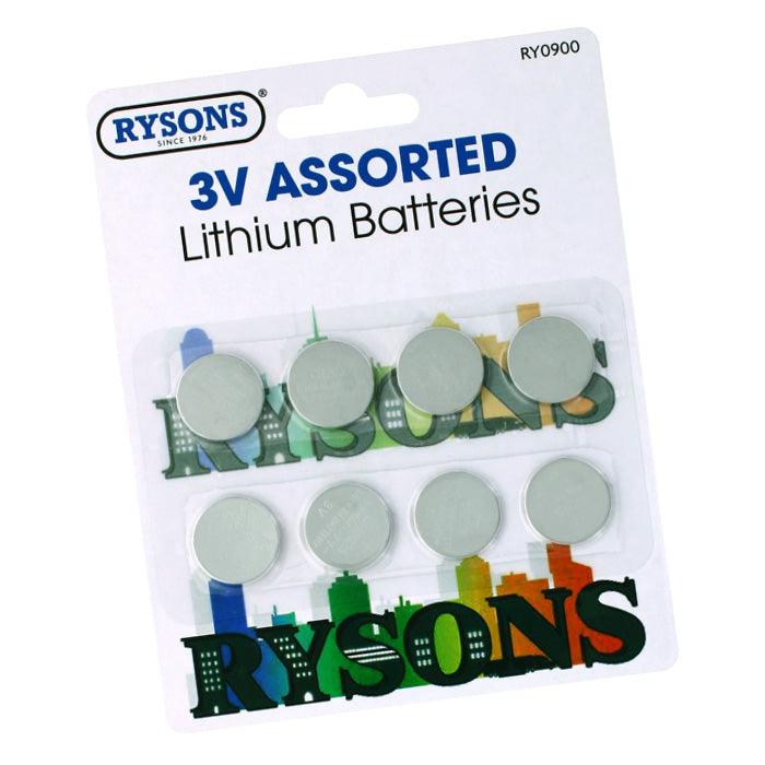 Pack of 8 Lithium 3V Button Cell Batteries | CR2032 CR2025 CR2016 - tooltime.co.uk