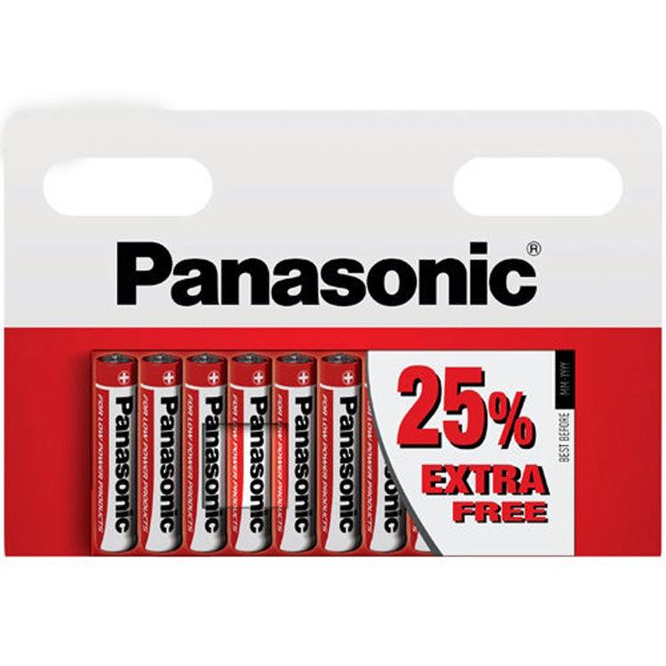 Panasonic AAA AA Batteries Zinc Carbon 1.5v Expiry Date 2025 - tooltime.co.uk