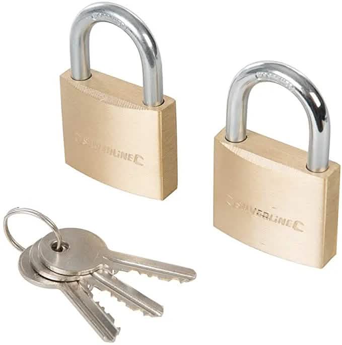 Silverline 40MM KEYED ALIKE PADLOCKS 2PK 307578 - LIFETIME WARRANTY