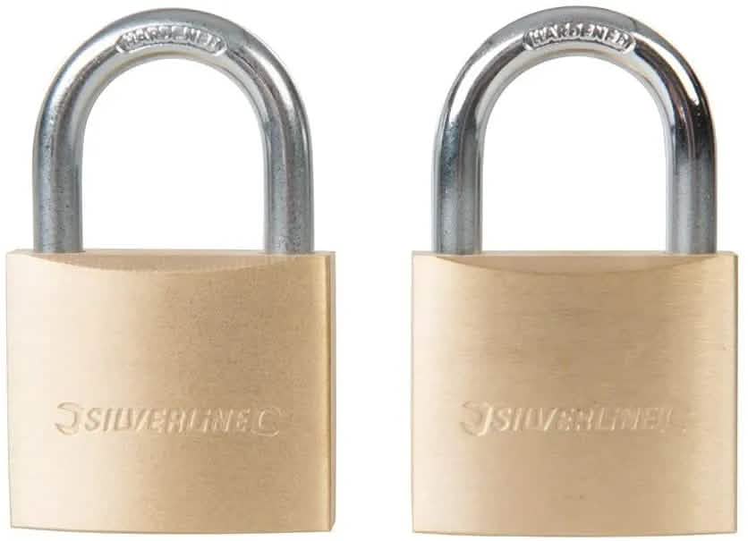 Silverline 40MM KEYED ALIKE PADLOCKS 2PK 307578 - LIFETIME WARRANTY