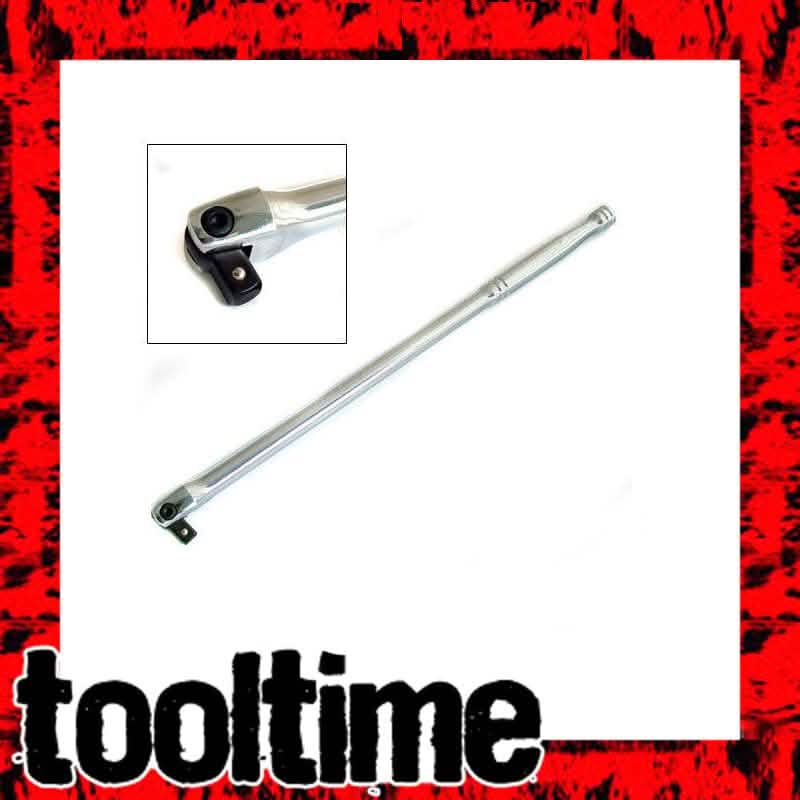tooltime 15" 380MM LONG 3/8" DRIVE DR FLEXI KNUCKLE BREAKER BAR CHROME VANADIUM STEEL