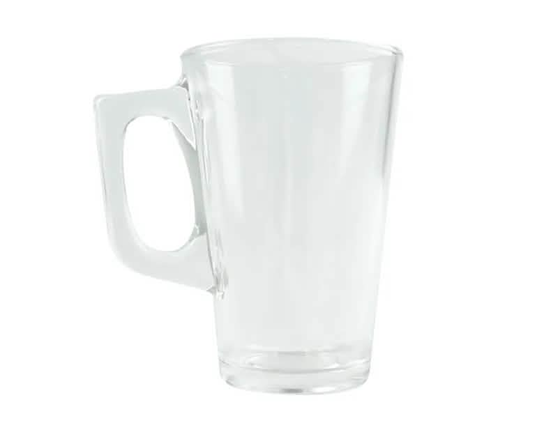 tooltime Coffee Latte Glass Tea Glasses Mugs Cappuccino Cups 240ml - 8 Pack