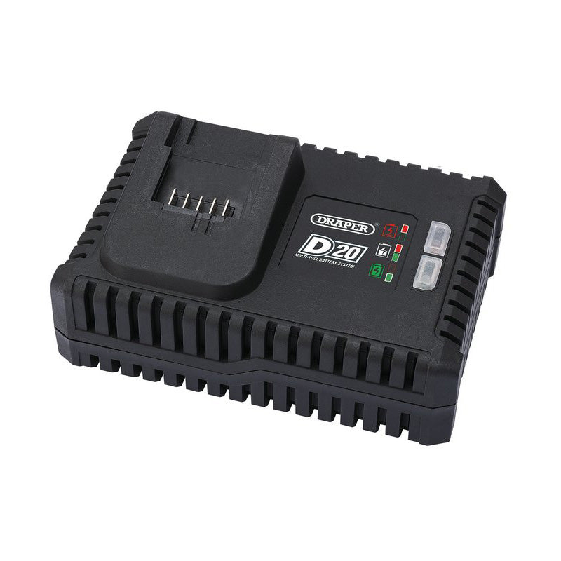 Draper 20V Cordless Circular Saw with 3Ah Li-ion Battery Fast Charger & 4pc Blades