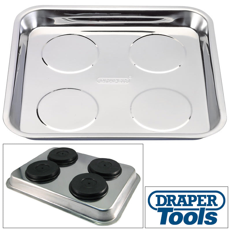 Draper Mechanics Stainless Steel Magnetic Parts Tray Dish Nuts Bolts Tools 01096