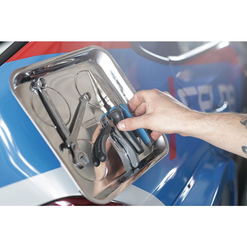 Draper Mechanics Stainless Steel Magnetic Parts Tray Dish Nuts Bolts Tools 01096