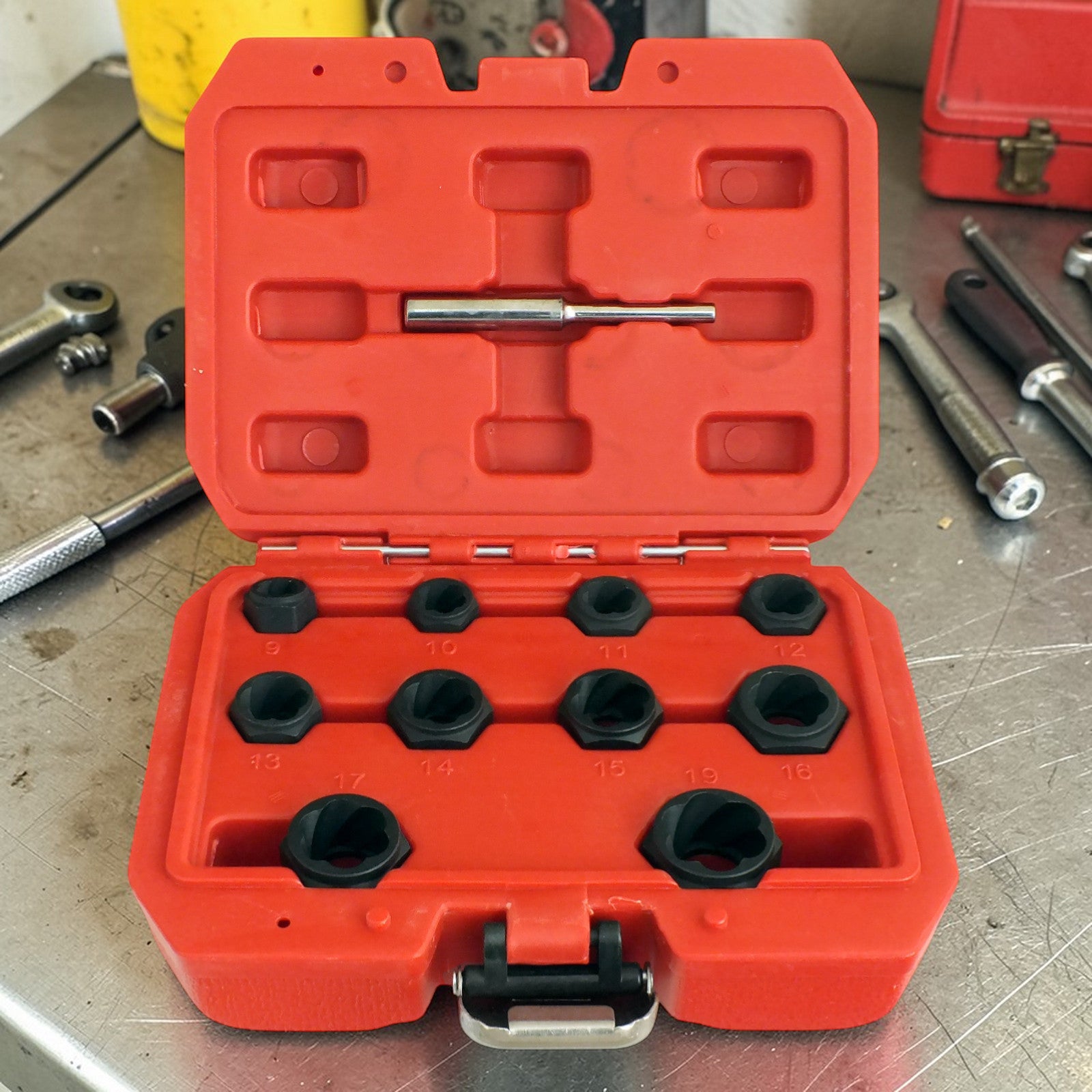 Voche 11pc Grip & Twist Sockets Set | Locking Wheel Nut Removal Stud Extractor Rounded Bolts