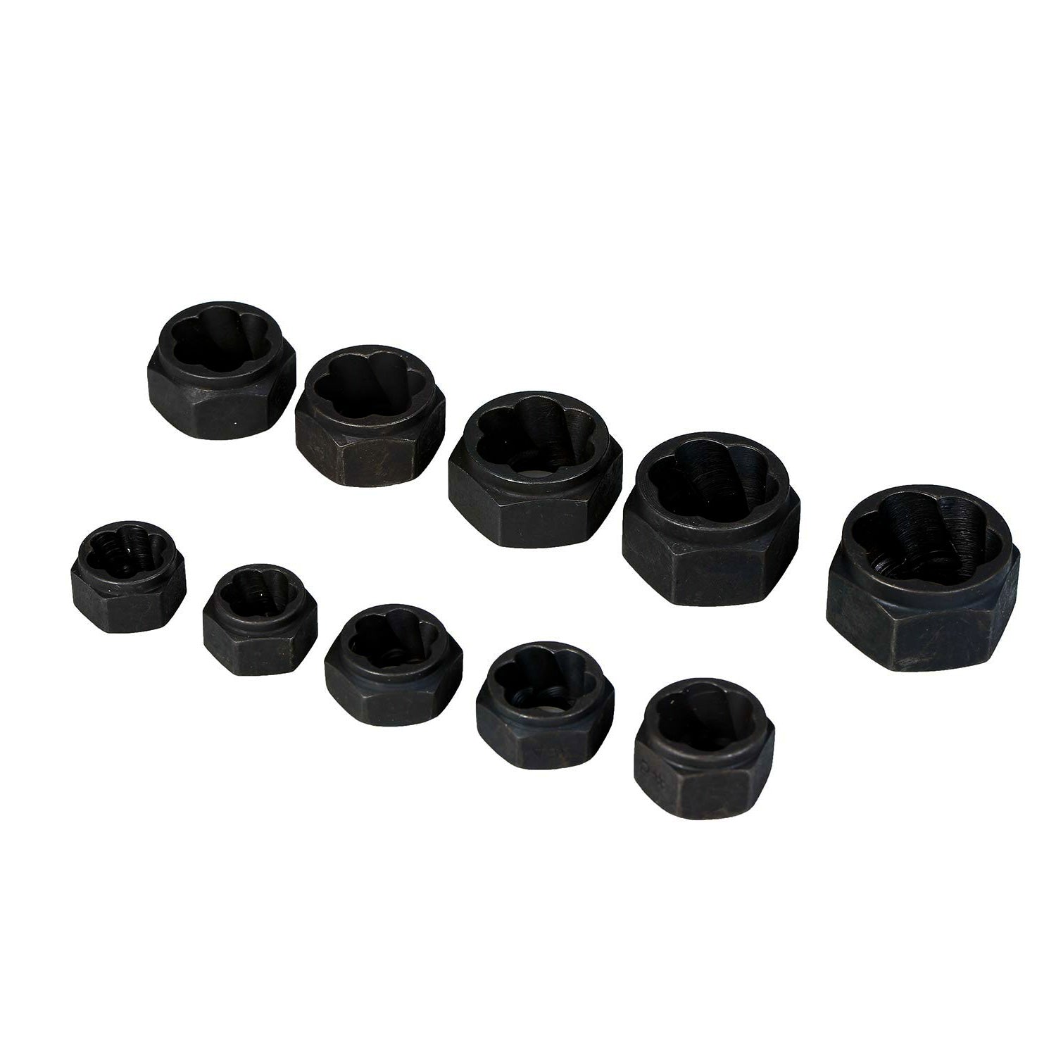 Voche 11pc Grip & Twist Sockets Set | Locking Wheel Nut Removal Stud Extractor Rounded Bolts