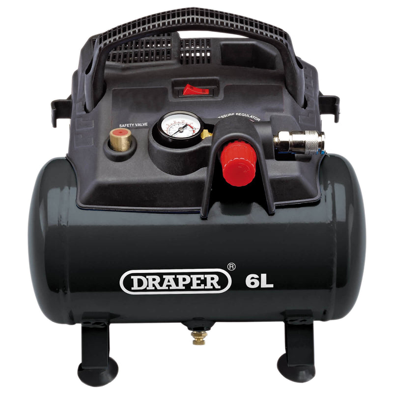 Draper 2115 Oil-Free Air Compressor, 6L, 1.2Kw Dr-02115