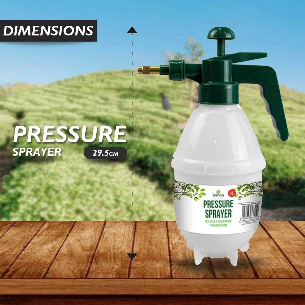 1.0L Hand Pressure Sprayer Pump Garden Bottle Spray Water Weed Held Capacity
