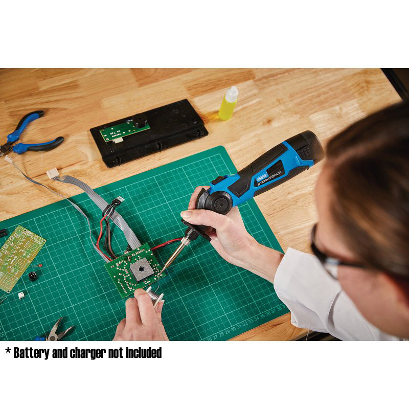 Draper 03860 10.8V Cordless Soldering Iron Rechargeable Storm Force | Sold Bare