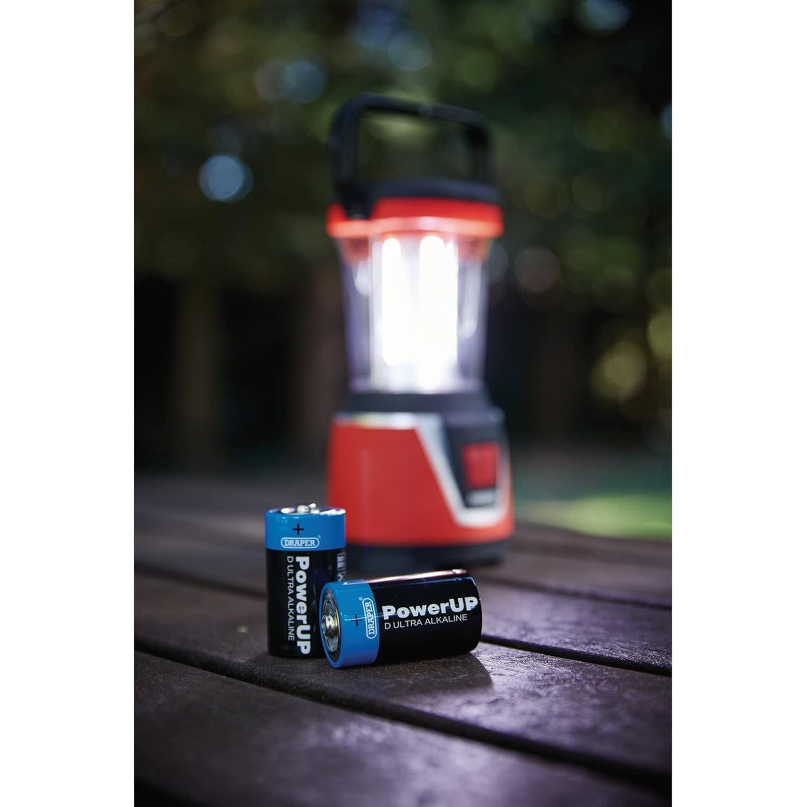 Draper 03980 D Size Batteries 12 Pack PowerUp Ultra Alkaline Battery LR20 MN1300