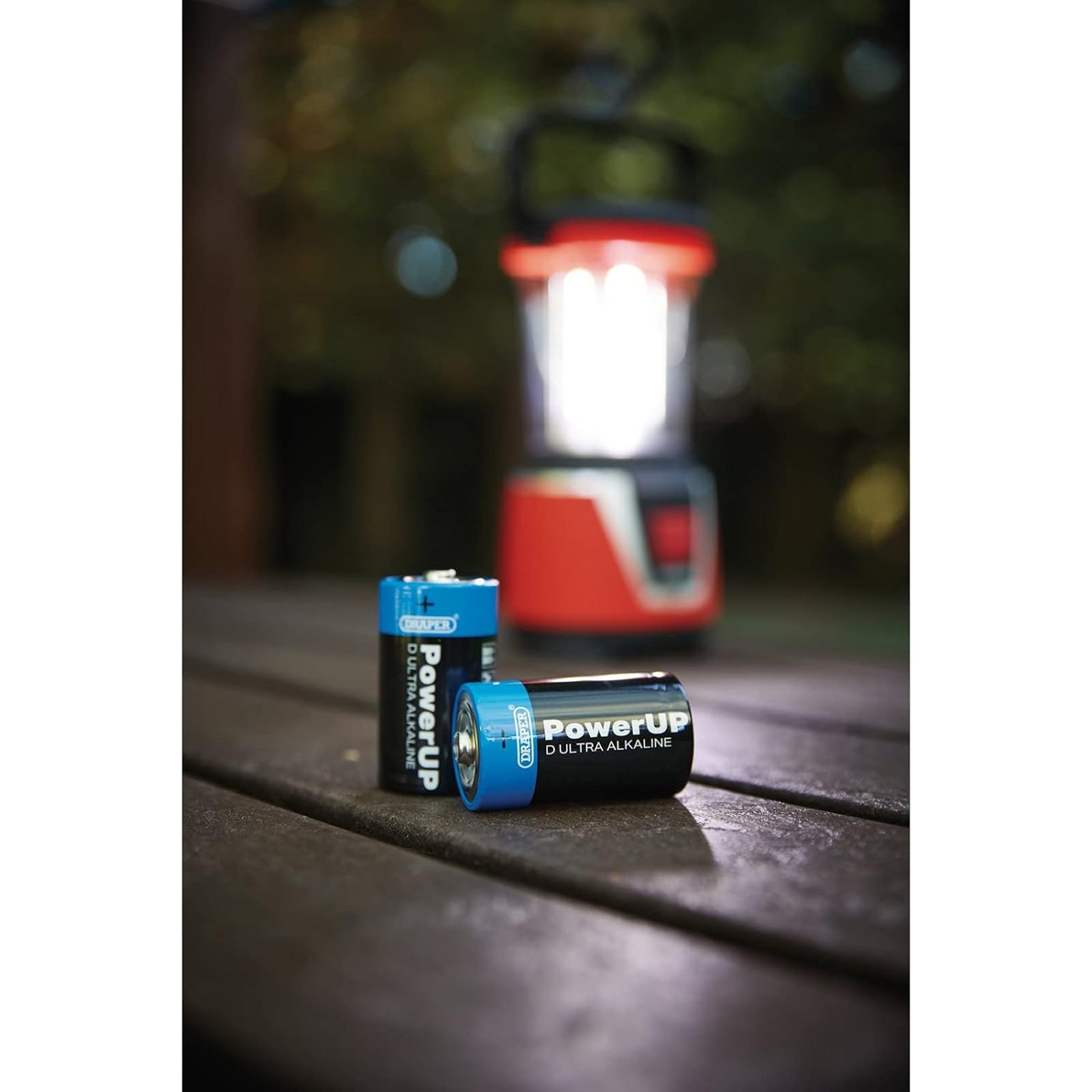 Draper 03980 D Size Batteries 12 Pack PowerUp Ultra Alkaline Battery LR20 MN1300