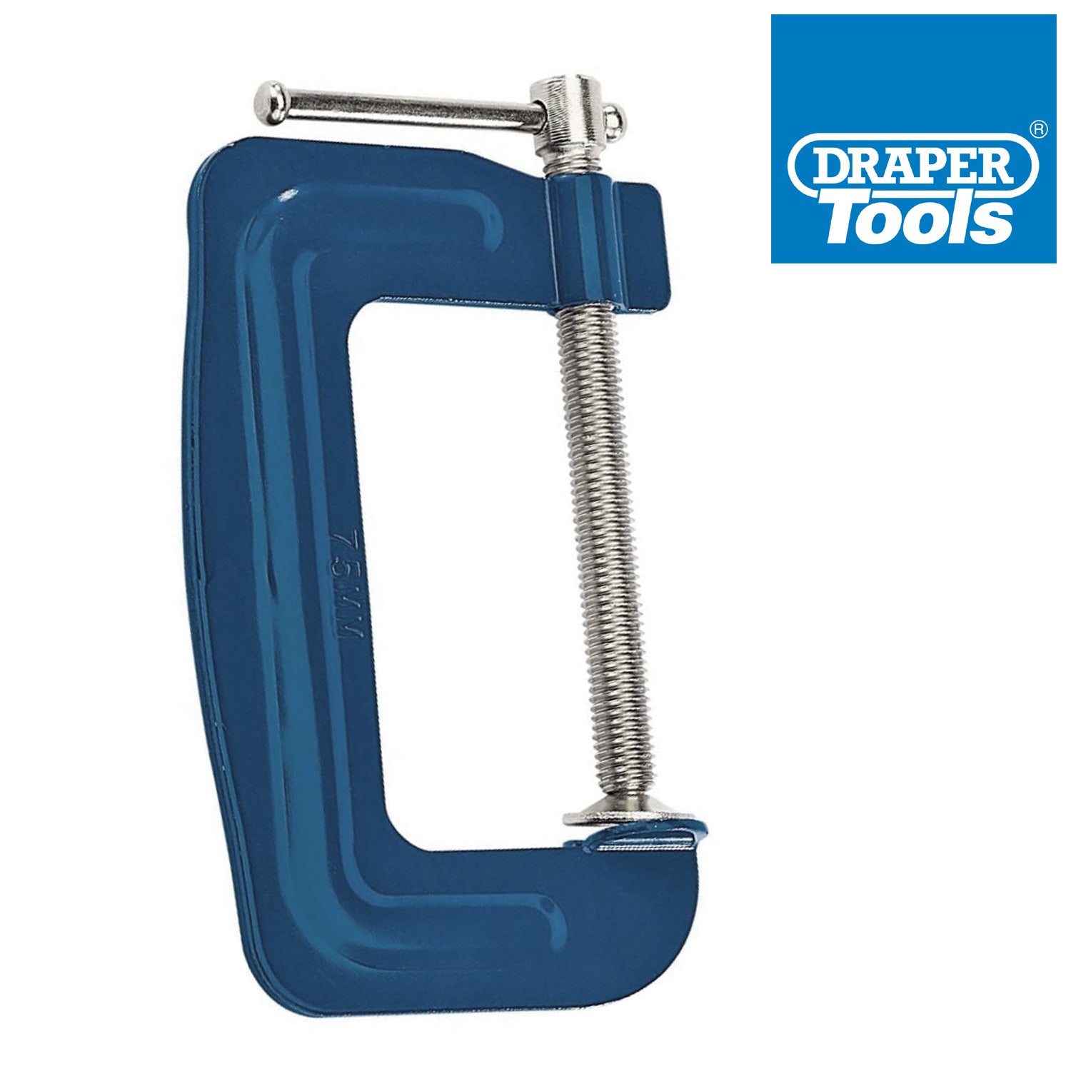 Pack of 4 Draper 04365 3" G Clamps 75mm Jaw Capacity | Heavy Duty Woodworking G-Clamps