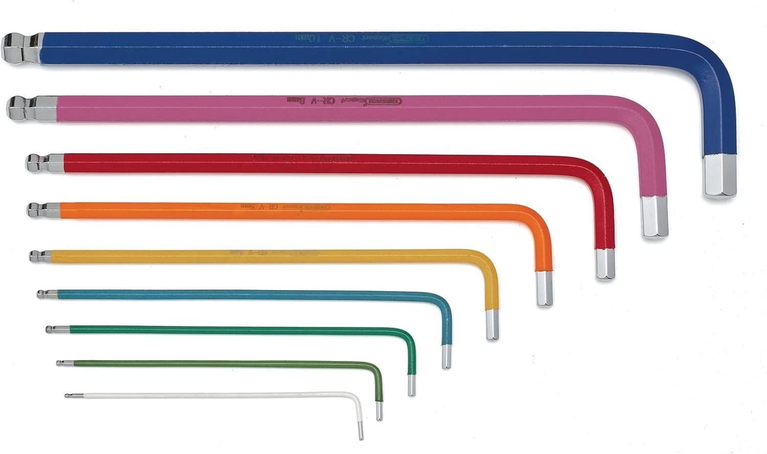 Draper Expert Metric Long Arm Torx-Star + Hex Key Set  Colour Coded (18PC) 04776