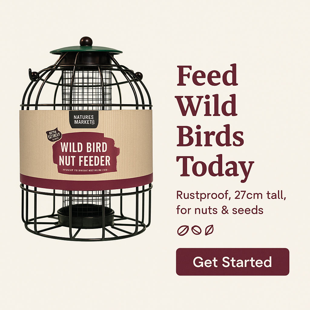 Squirrel Proof Hanging Garden Wild Bird Feeders - Seeds Peanuts Fat Balls