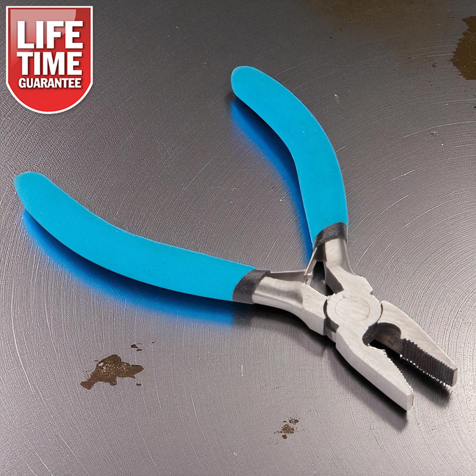 Mini Combination Pliers 4.5" Precision Wire Cutters Non-Slip Soft Grip Handles