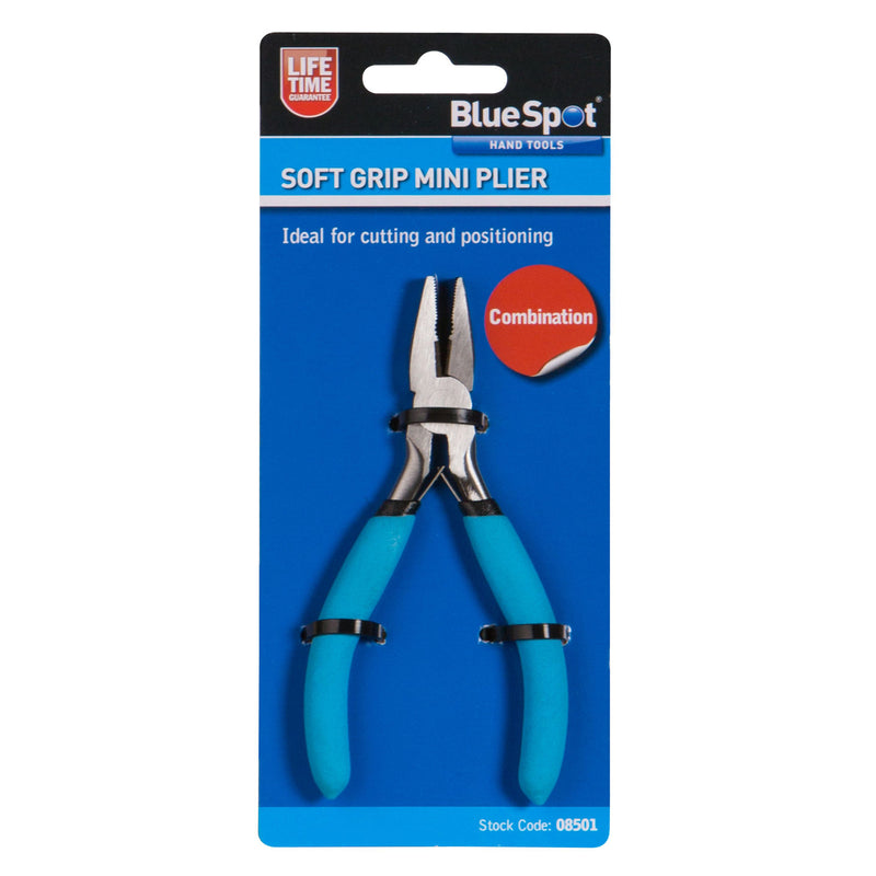 4.5" Mini Combination Pliers | Precision Wire Cutters with Non-Slip Soft Grip Handles