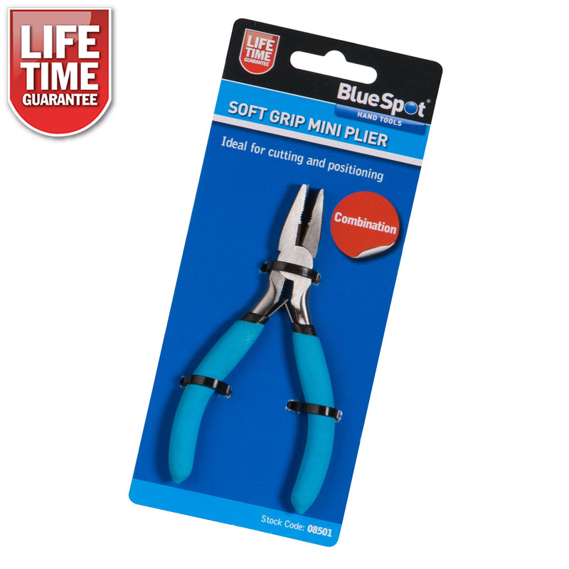 4.5" Mini Combination Pliers | Precision Wire Cutters with Non-Slip Soft Grip Handles