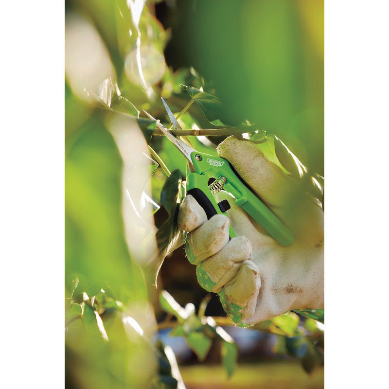 Draper 08998 11pc Aluminium Garden Tools Set | Fork Trowels Snips Kneeler Gardening Gloves & Bag