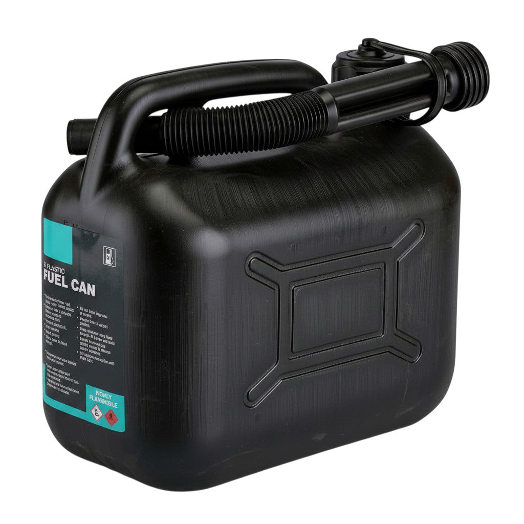 5L Plastic Fuel Storage Cans | Jerry Can with Flexible Spout | Ideal for Diesel or Unleaded Fuel