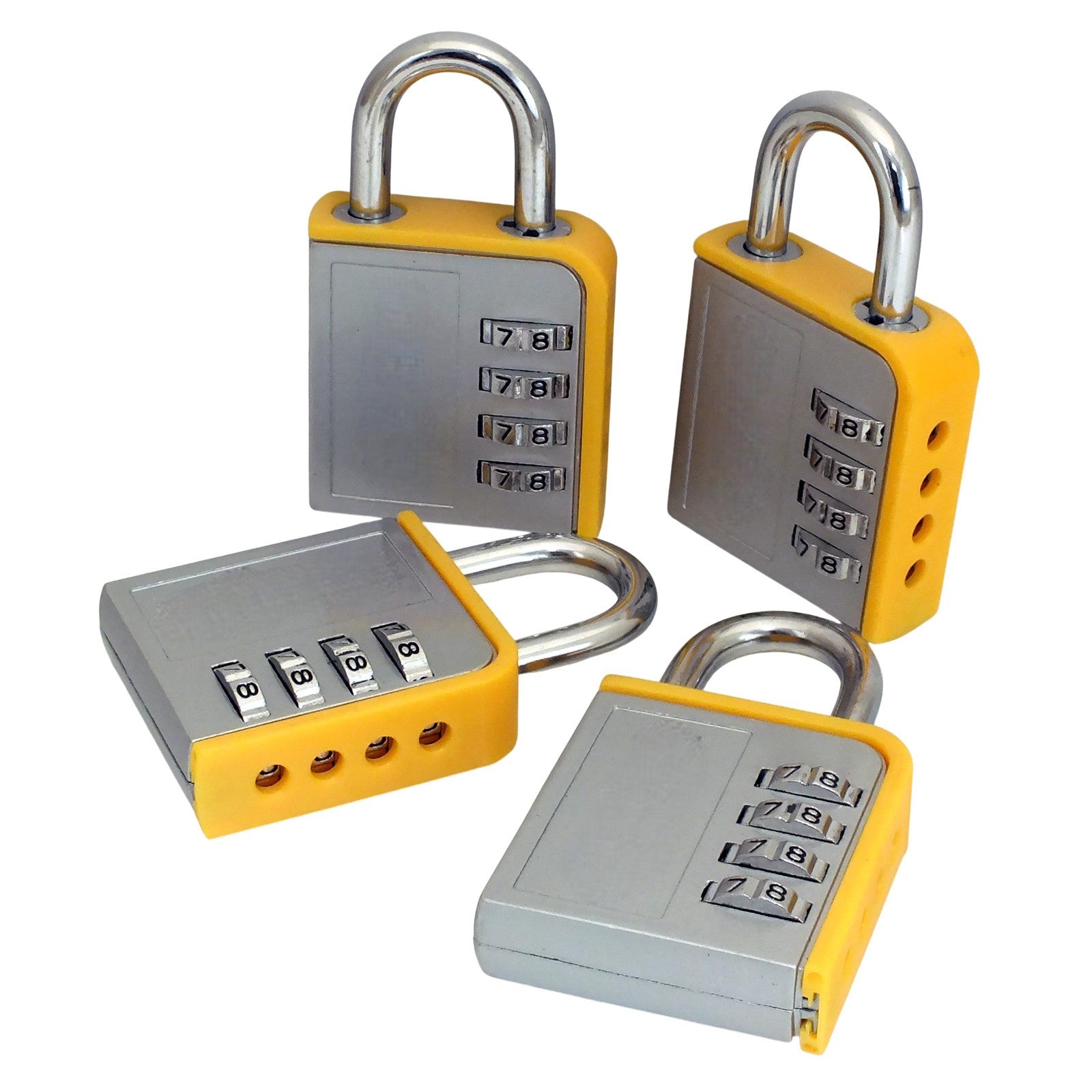 8 PACK Combination PadlockLock Steel Shackle Gym Locker Toolbox- 5 Year Warranty