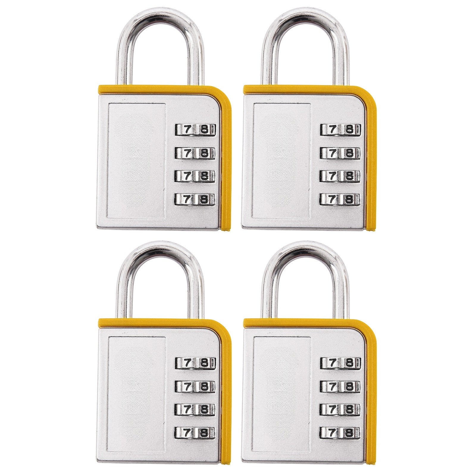 8 PACK Combination PadlockLock Steel Shackle Gym Locker Toolbox- 5 Year Warranty