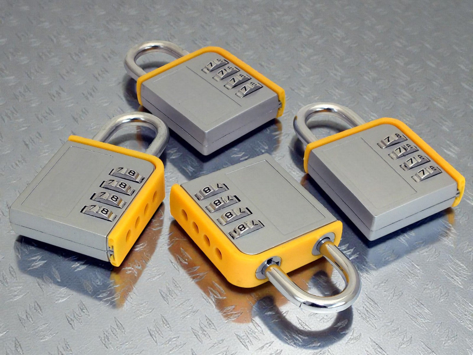 8 PACK Combination PadlockLock Steel Shackle Gym Locker Toolbox- 5 Year Warranty