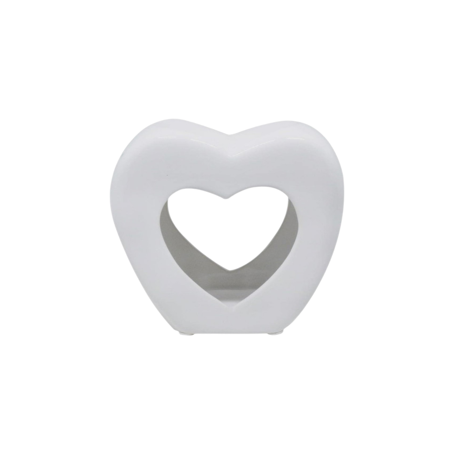 2 White Heart Tea Light Wax Melt Warmer Oil Burner + Candle + Melts