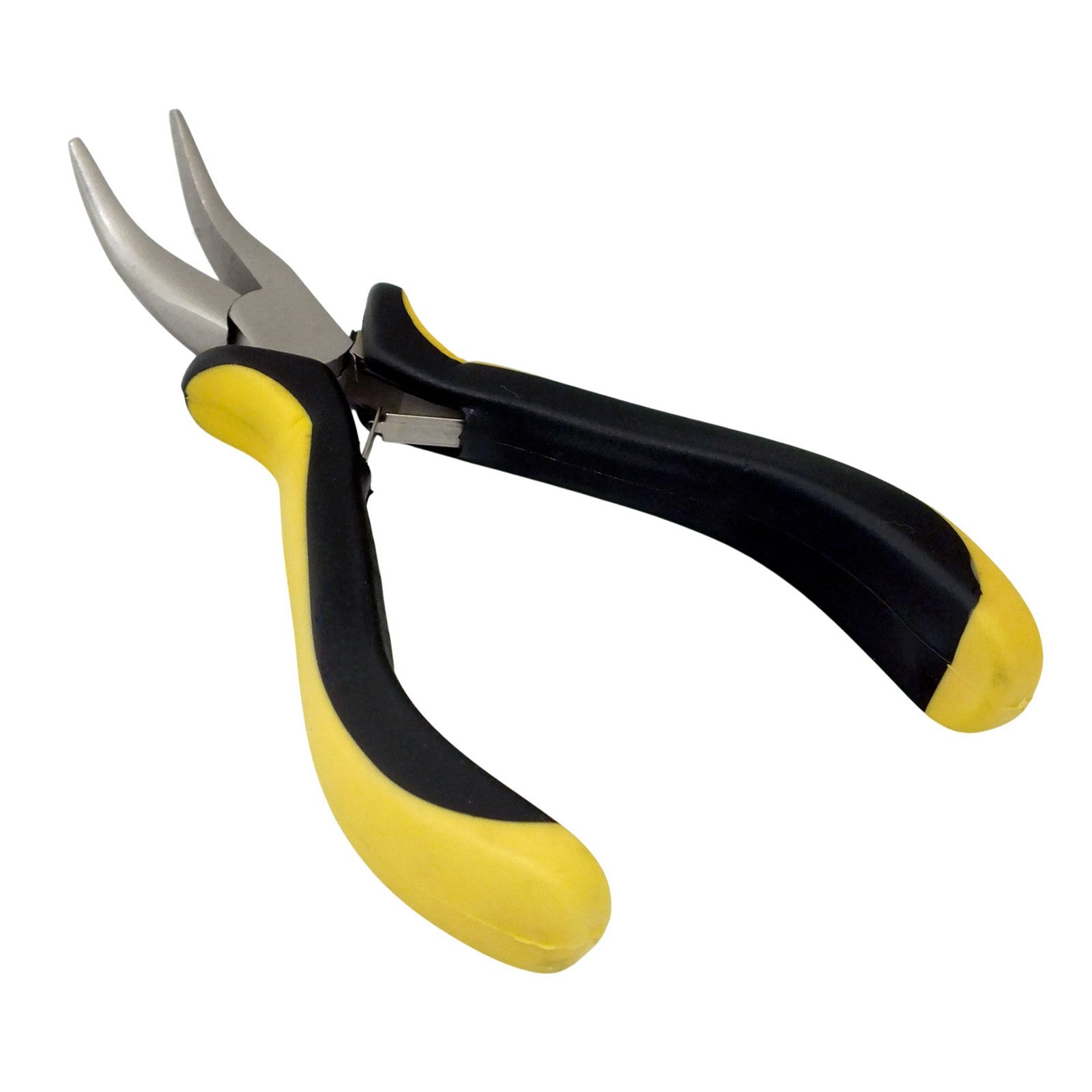 5pc Precision Pliers Mini Bent Long Nose Non-Slip Handles Jewellery Electronics