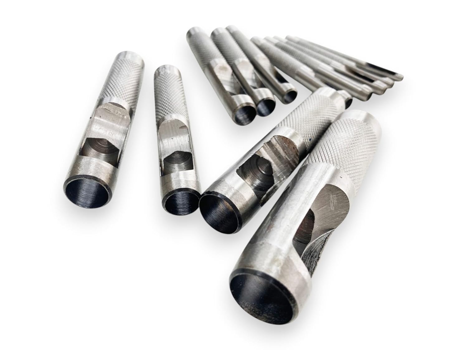 12 Pro Precision Ground Hollow Punch Set 3mm - 19mm Round Circle Hole Cutter